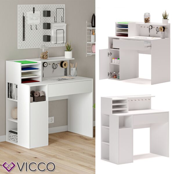 

Стол для рукоделия Vicco 100х50, белый