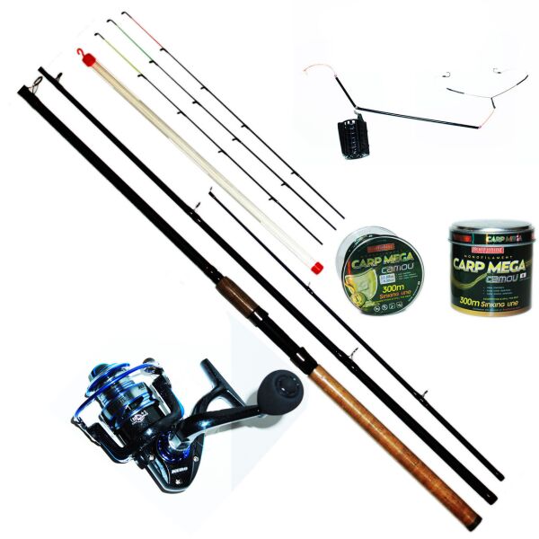 

Фидерный спиннинг набор BratFishing TAIPAN FEEDER +3 tips 3.3 м. (80 - 180 г.)