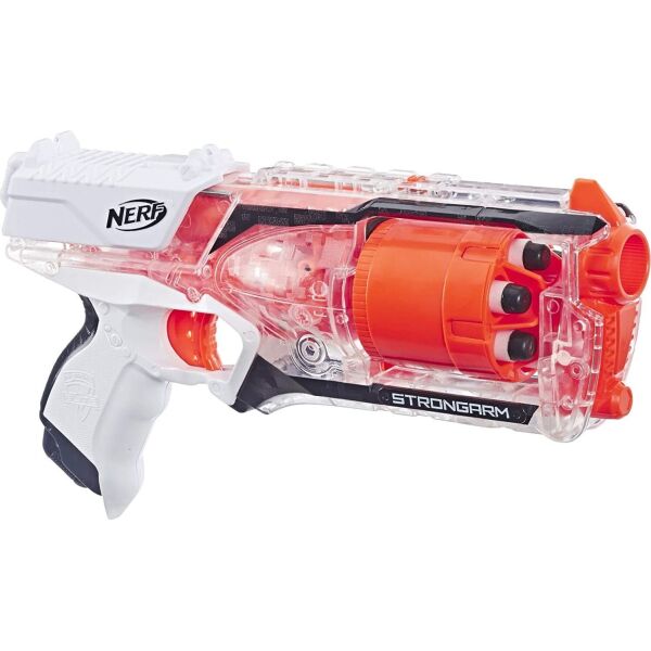 

Бластер Nerf Elite Strongarm прозрачный, эко упаковка (E5753)
