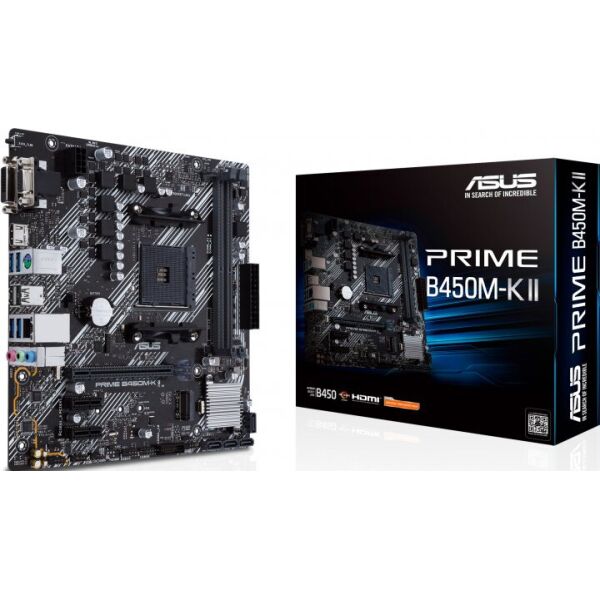 

Материнская плата Asus Prime B450M-K II (sAM4, AMD B450, PCI-Ex16)