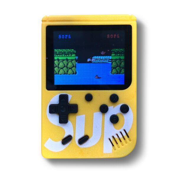 

Портативная игровая приставка на 400 игр dendy SEGA 8bit SUP Game Box Желтая