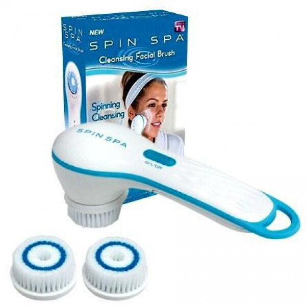 

Щетка массажная для чистки лица и тела Аппарат для пилинга Magic Spin Spa Face&Body White Original (pst01387)