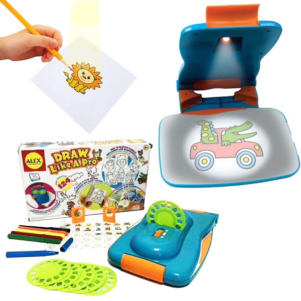 

Детский набор для творчества и рисования Smart Toys Pro Draw-S124 с проектором и слайдами Голубой