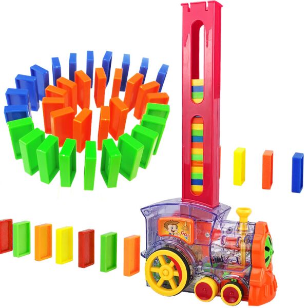 

Детская развивающая игрушка поезд-домино на батарейках Happy Truck domino со световыми и звуковыми эффектами