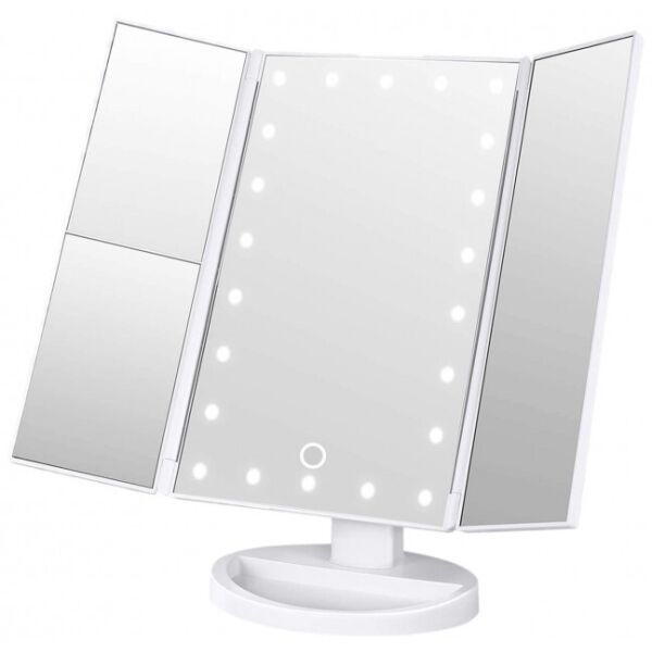 

Квадратное Сенсорное Зеркало Для Макияжа Большое С Подсветкой Large Led Mirror Белое