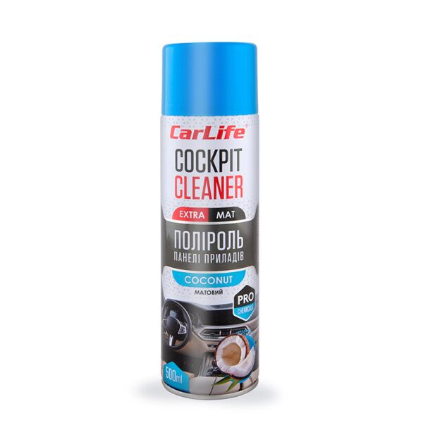 

CarLife полироль для панели приборов Кокос Cockpit Cleaner EXTRA MAT 500мл
