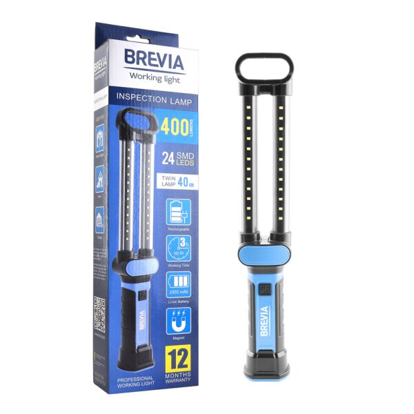 

Фонарь инспекционный Brevia LED 24SMD 40см 400lm 2000mAh microUSB