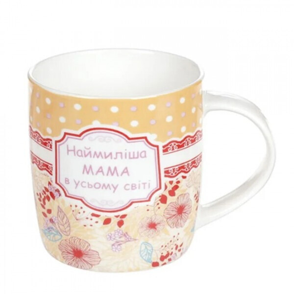 

Чашка фарфоровая Flora Мама 0,38 л. 31910