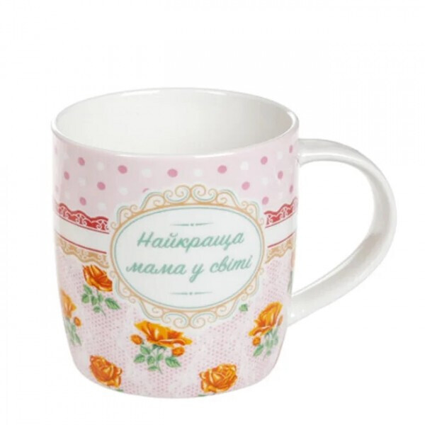 

Чашка фарфоровая Flora Мама 0,38 л. 31906