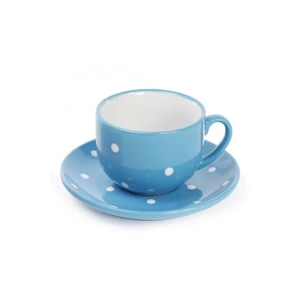 

Чашка керамическая Flora с блюдцем в горошек 0,25 л. 31306