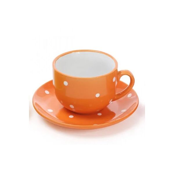 

Чашка керамическая Flora с блюдцем в горошек 0,25 л. 31310