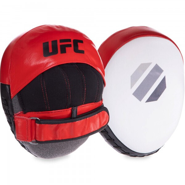 

Лапа Изогнутая кожаная (2шт) UFC PRO Micro UCP-75344 Черный-красный