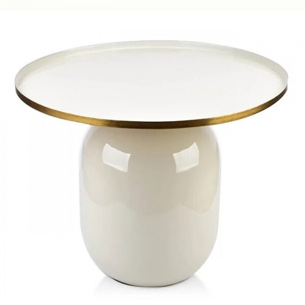 

Столик металлический Flora Anisha бежевый D-50.8 см. 35307