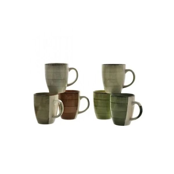 

Набор керамических чашек Flora NATURE микс 0,3 л. 45122 6 штук