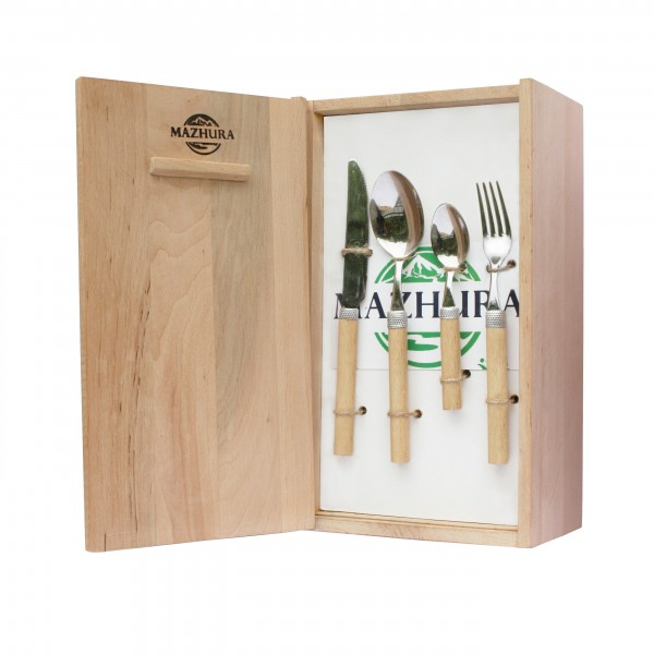 

Набор столовых приборов в деревянной упаковке Beech WOOD MAZHURA 24пр mz505921