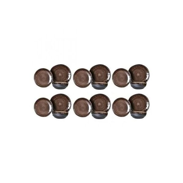

Набор посуды Flora BLACK JEANS CHOCO 18 предметов 45228