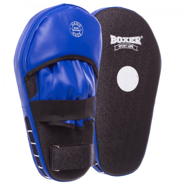 

Лапа Прямая удлиненная (2шт) Кирза BOXER 2009-01 Кикбоксерская черный-синий