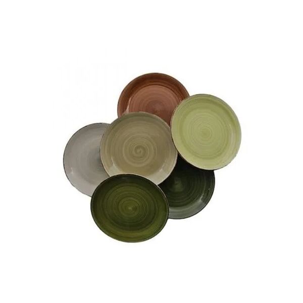 

Тарелка керамическая Flora NATURE микс 27 см. 45124 6 штук