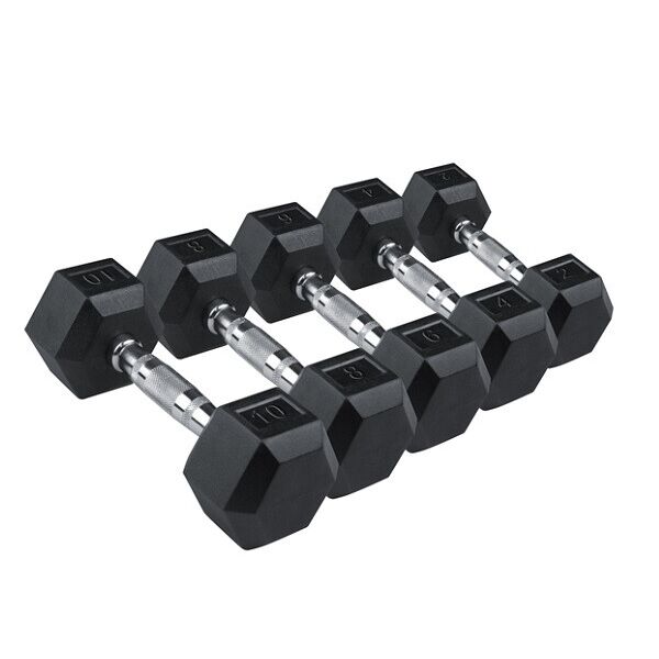 

Stein 1-10 кг (10 пар) Гантельный ряд из прорезиненных гантелей (LKDB111/1-10)