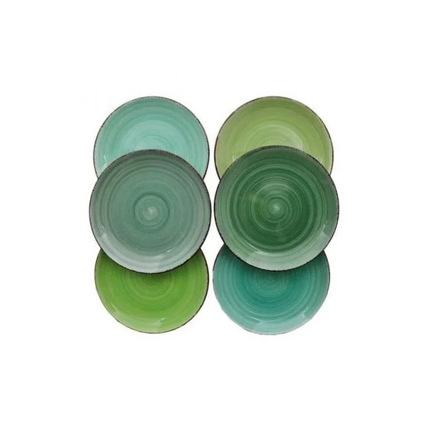 

Тарелка керамическая Flora MINT микс 19,5 см 45117 6 штук