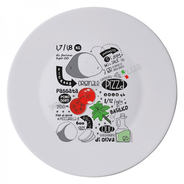 

Блюдо RONDA PIZZA RECIPE BORMIOLI ROCCO 33 см. 419320F77321132
