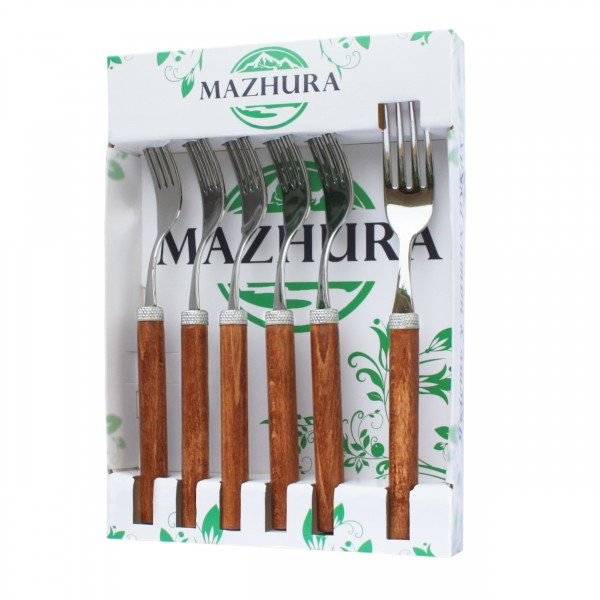 

Набор вилок Wood walnut MAZHURA 6 приборов mz505658