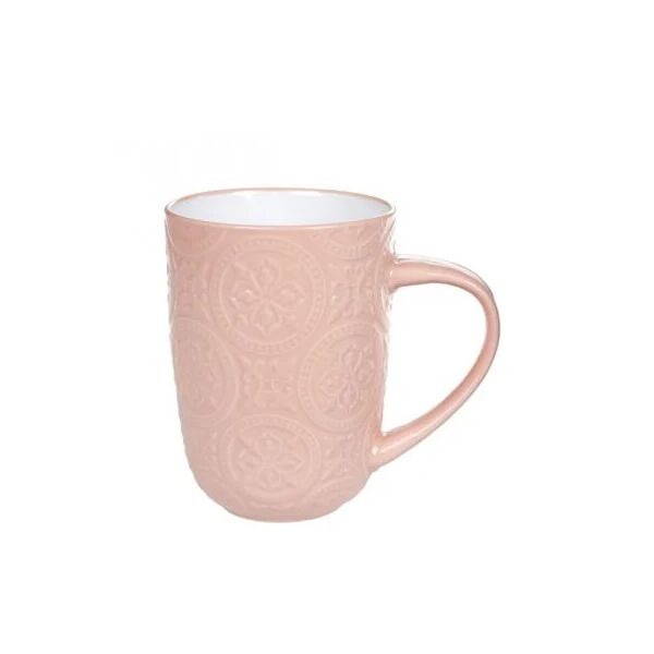 

Чашка керамическая Flora Дамаск персиковая 0,4 л. 32006
