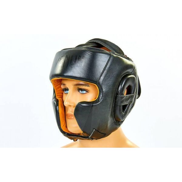 

Шлем боксерский в мексиканском стиле PU MAXXMMA GBH01 р-р L-XL Чёрный