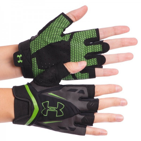 

Перчатки для кроссфита и воркаута UAR WorkOut BC-6305 р-р XL Черный-салатовый