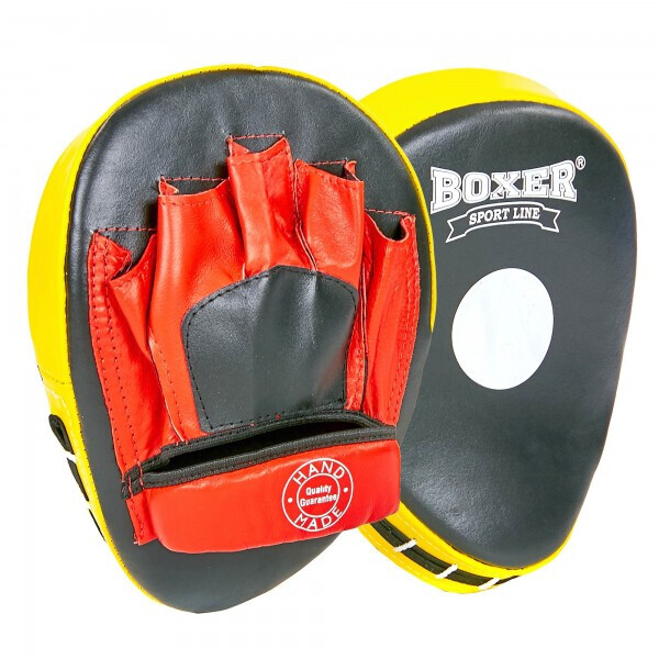 

Лапа Изогнутая кожаная (2шт) BOXER 2010-01 черный-желтый