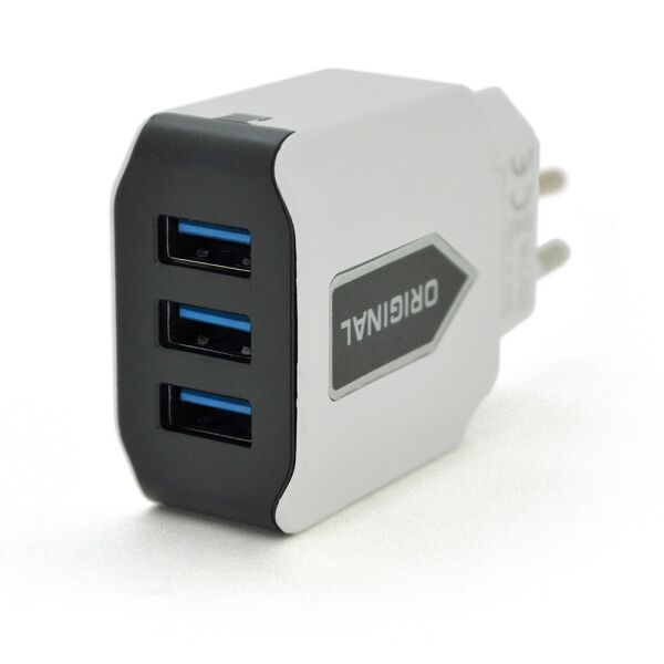 

СЗУ CQBT-3USB800 110-240V, 3xUSB, 5V/2A, White , Blister-box