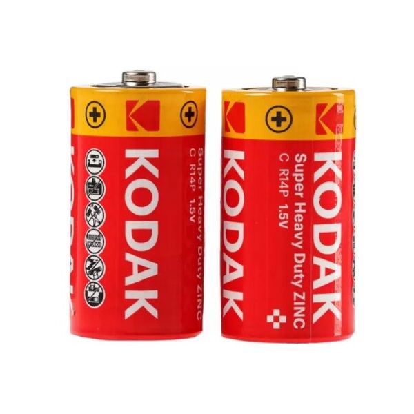 

Батарейка сольова KODAK Extra Heavy Duty R14, 2шт в блістері, ціна за блістер