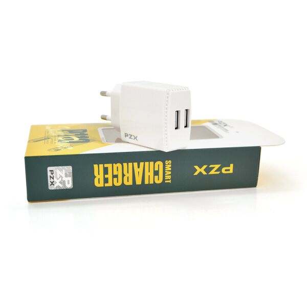 

СЗУ 110-240V PZX P110, 2xUSB, 3.1A, White, Blister-box