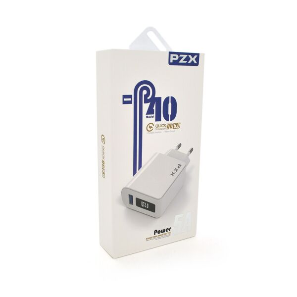 

СЗУ 110-240V PZX P40, 1xUSB, 5A, White, Blister-box