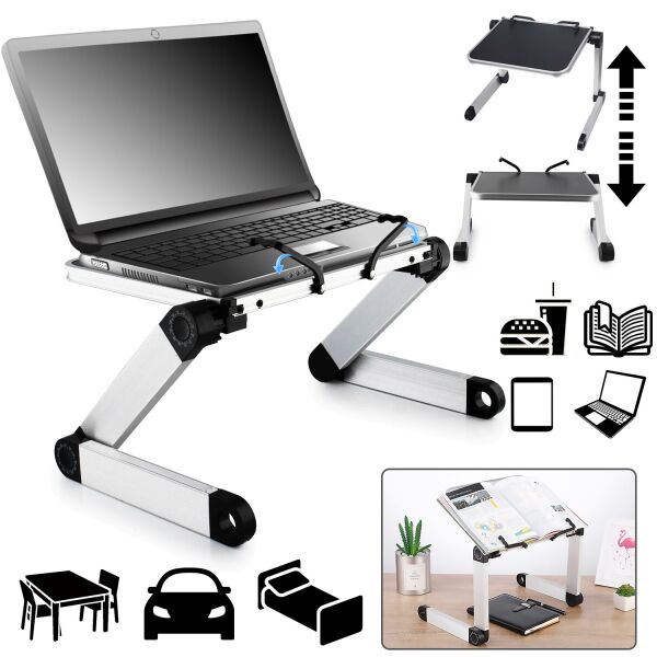 

Столик подставка для ноутбука 15.6" складной с регулировкой наклона и высоты Tech Buddy Table Holder H7740 с прижимными фиксаторами