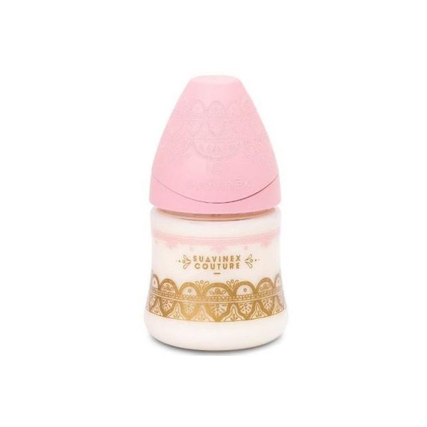 

Бутылочка для кормления Suavinex Couture, 150 мл, 0+ розовая (304133)