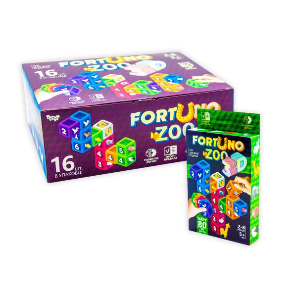

Настольная игра Danko Toys Fortuno ZOO 3D на украинском (G-F3D-02-01U)
