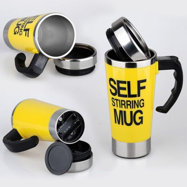 

Кружка мешалка Self Stirring Mug Yellow Высокая