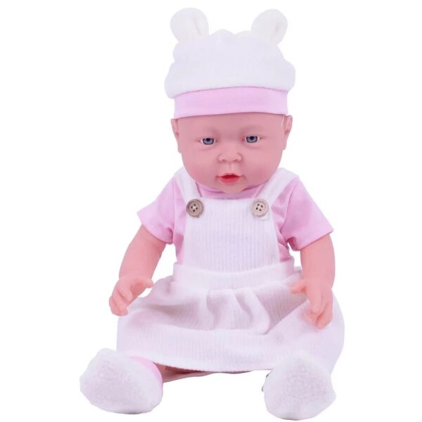 

Пупс девочка NPK DOLL Born Baby Розовый/Натуральный 41 см можно купать + одежда в комплекте