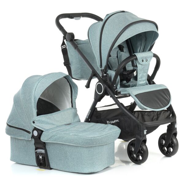 

Коляска универсальная 2в1 ME 1085 SAGA Denim Ash Blue EL CAMINO