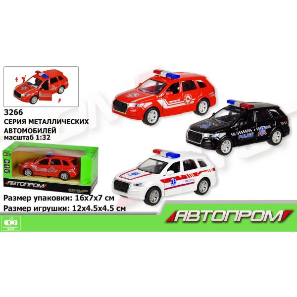 

Машинка Автопром металлическая 1:32 в ассортименте (3266)