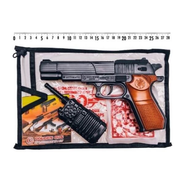 

Игрушечное оружие Golden Gun с пистонами и рацией (252)