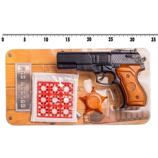 

Игрушечное оружие Golden Gun с пистонами (282)