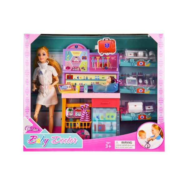 

Игровой набор ZHE GAO с куклой Больница (JX200-90)