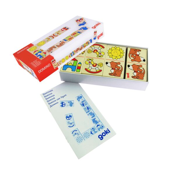 

Настольная игра Goki Мое первое домино 28 деталей (56696)
