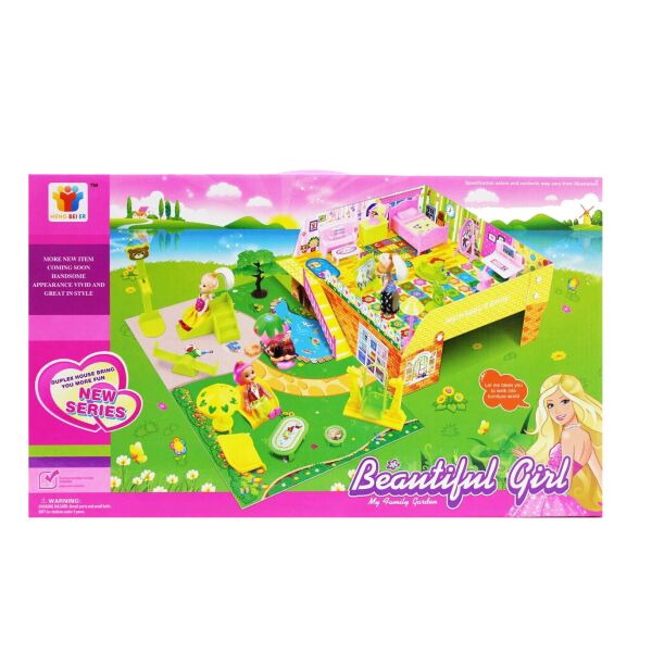 

Игровой набор ZHE GAO Домик с куклами и мебелью (8075)