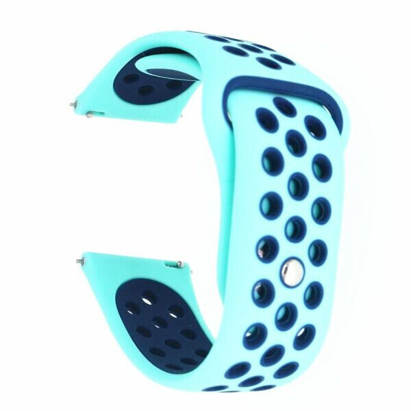 

Ремешок Deexe Dot Color для Samsung Watch Active / Active 2 40mm / Active 2 44mm - Baby Blue / Dark Blue