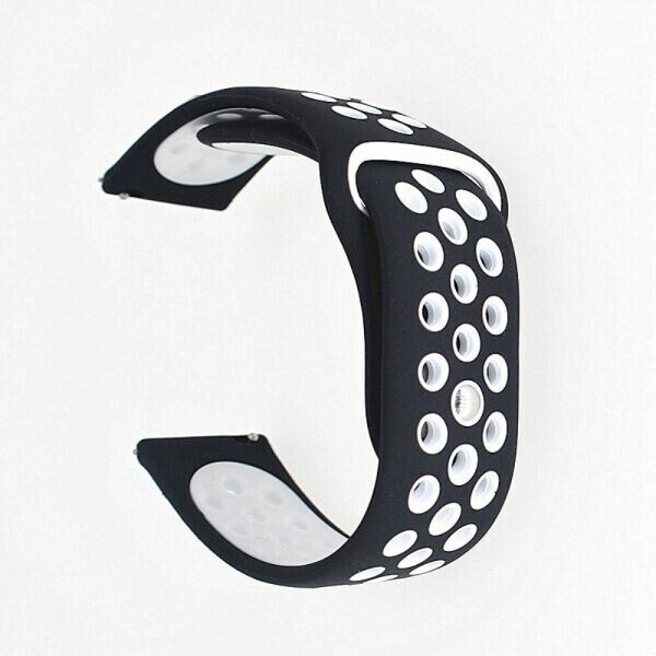 

Ремешок Deexe Dot Color для Samsung Watch Active / Active 2 40mm / Active 2 44mm - Black / White
