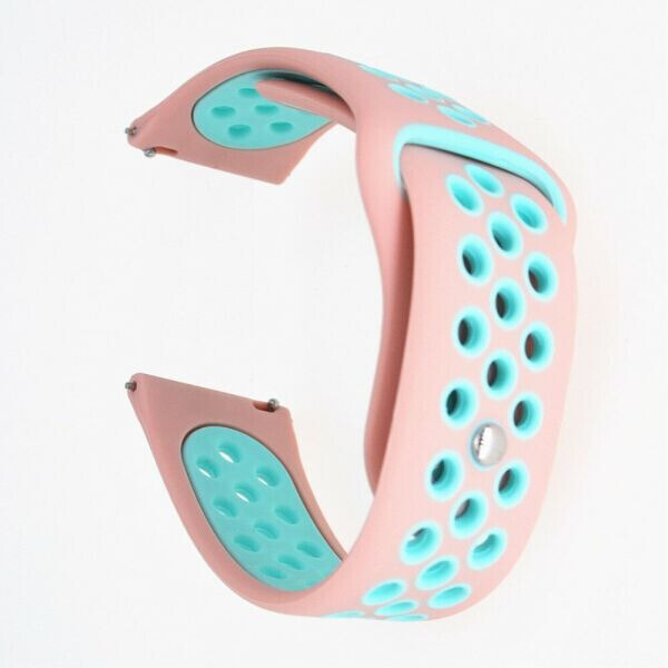 

Ремешок Deexe Dot Color для Samsung Watch Active / Active 2 40mm / Active 2 44mm - Pink / Blue
