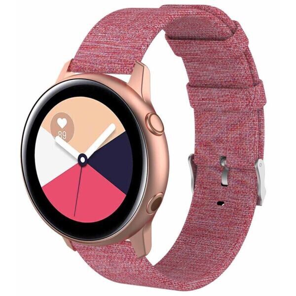 

Ремешок UniCase Cloth Texture для Samsung Watch Active / Active 2 40mm / Active 2 44mm - Pink